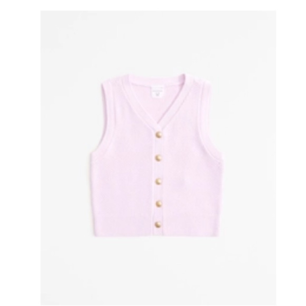 Abercrombie Kids Light Pink Sweater Vest